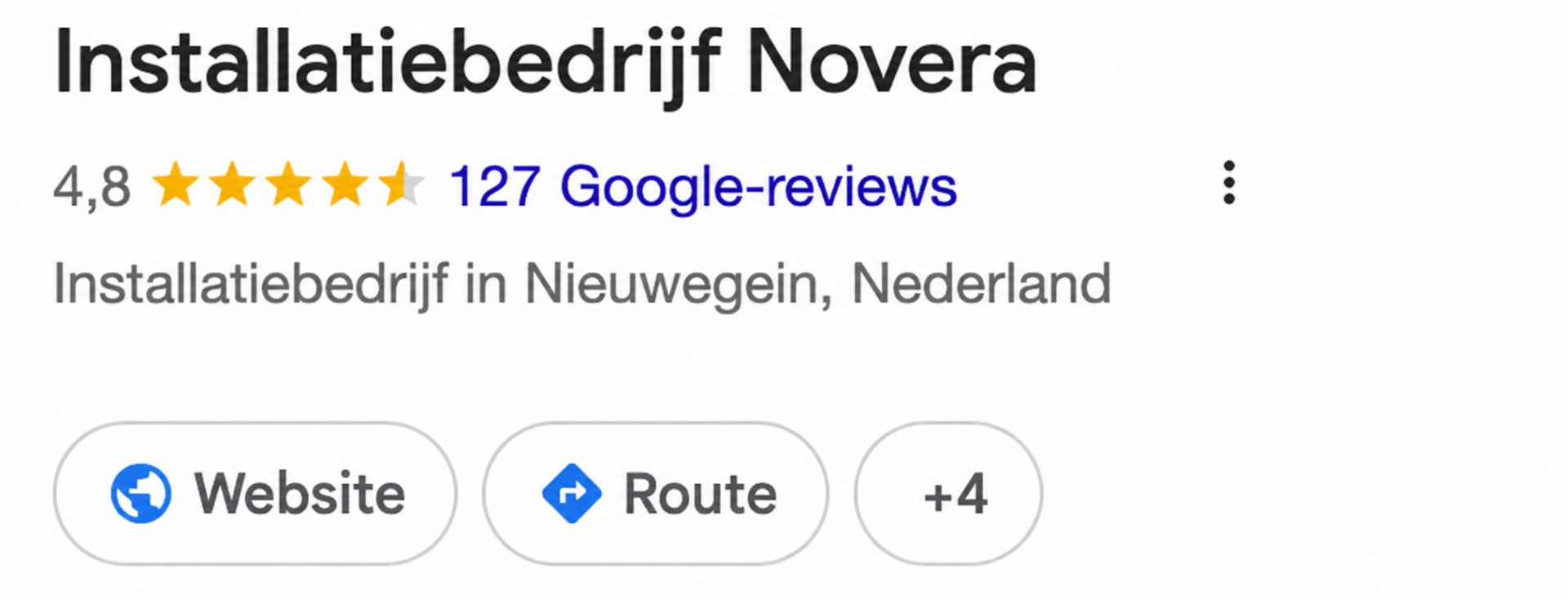 Google bedrijfsprofiel met reviews